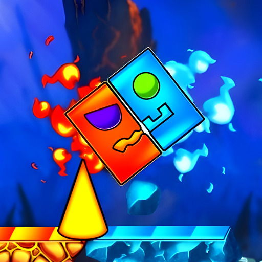 Fire and Water Geometry Dash 🕹 - Graj na Blipzi