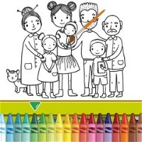 Happy Family Coloring Book